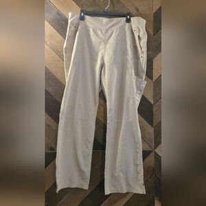 Healing Hands Tan Yoga Scrub Pants